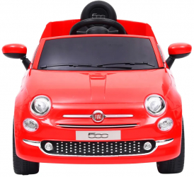 vidaXL Masina electrica pentru copii Fiat 500 rosu 