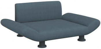 vidaXL Pat de caini gri inchis 70x45x28 cm material textil 