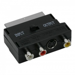 Adaptor Scart la 3RCA+SVHS cu intrare 