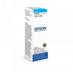 Cartus cerneala Epson T6642 cyan capacitate 70ml pentru echipamente CISS L100/L110/L200/L210/L300/L355/L550 