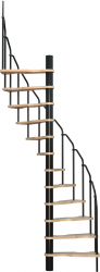 Scara de interior semispirala Jazz D120 Lemn/Metal diametrul 120 cm 