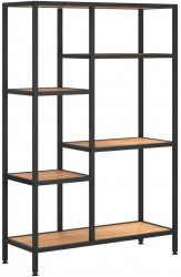 vidaXL Biblioteca 80x30x120 cm otel si lemn prelucrat 