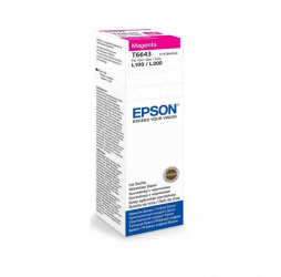 Cartus cerneala Epson T6643 magenta capacitate 70ml pentru echipamente CISS L100/L110/L200/L210/L300/L355/L550 