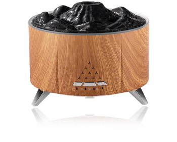 Lampa difuzor de uleiuri esentiale aromaterapie cu telecomanda Bluetooth si Muzica model lava vulcan umidificator aer rezervor 350ML cu 
