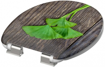 SCHUTTE Scaun de toaleta cu inchidere silentioasa GINKGO and WOOD 