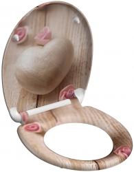 SCHUTTE Scaun de toaleta Duroplast inchidere silentioasa &bdquo ROMANTIC&rdquo 