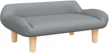 vidaXL Pat de caini gri deschis 70x40x24 cm material textil 