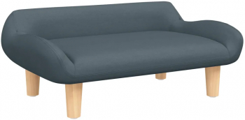 vidaXL Pat de caini gri inchis 70x40x24 cm material textil