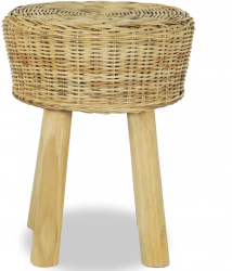 vidaXL Scaun de bar ratan natural 
