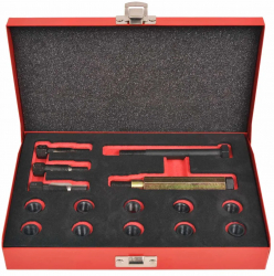 vidaXL Set reparatii filet bujii 15 piese M10 x 1 0 mm 