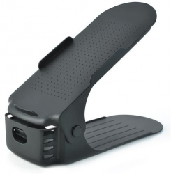 Organizator tip suport pentru pantofi Zola din plastic ideal pentru o mai buna organizare reglabil negru 