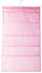 Organizator tip umeras cu doua fete Zola® pentru lenjerie de corp stutiene/ chiloti/ sosete 22 compartimente roz 