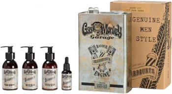 Set Sampon pentru barba 150 ml + Balsam pentru barba 50 ml + Lotiune after-shave 150 ml + Ser pentru barba si mustata 30 ml Beardburys Kit