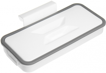 Suport pentru sacul de gunoi Zola® cu capac transparent suspendat 24x11x5 cm 