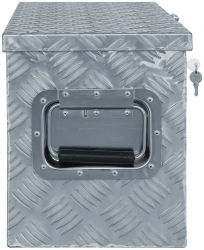 vidaXL Cutie din aluminiu 61 5 x 26 5 x 30 cm argintiu 