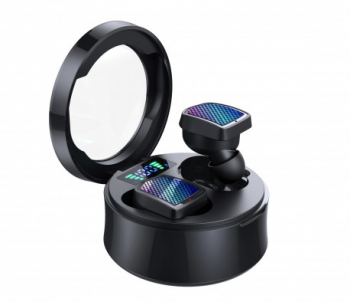 Casti Smart Techstar® TWS S30 Wireless Bluetooth V5.0 IPX6 HD Audio Touch iOS Android Type-C Negru 