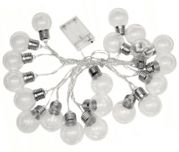 Ghirlanda decorativa Zola® cu 20 de becuri rotunde lumina alb cald. lungime 5M IP20 