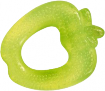 Inel gingival din silicon soft umplut cu apa forma de mar BPA free Verde 