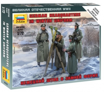 Masina ZVEZDA 1 72 GERMAN HQ WINTER - 4 figures 1 72 