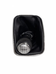 Nuca schimbator viteze cu manson pentru VW GOLF IV MK4 1999-2004 6 VITEZE DIAMETRU 23MM - ARGINTIU 