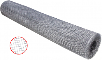 Plasa din sarma galvanizata Evotools 653010 0.45 mm grosime 1 m latime 12 m lungime 3.2x3.2 mm pas ochi 