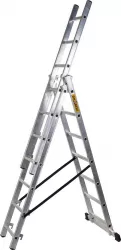 Scara aluminiu 3 tronsoane 3x7 trepte lungime 3.24 m fabricata in UE 
