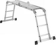 Scara aluminiu multifunctionala 4x3 trepte pliabila + Platforma de lucru 