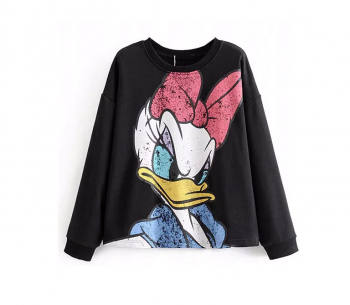 Bluza Over Size diferite imprimeuri Gonga® Roz