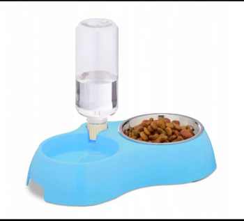 Bol de mancare pentru animale de companie cu adapator Gonga® Turcoaz