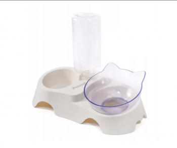 Castron pentru animale de companie cu dozator de apa transparent Gonga® Transparent 