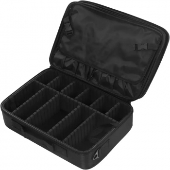 Geanta de calatorie pentru cosmetice 12 compartimente Gonga® Negru 