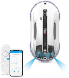 HOBOT R3 - Robot curatare geamuri cu 2 pulverizatoare Aplicatie mobila UPS incorporat Voce Creativa Memento 