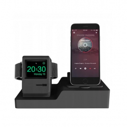 Incarcator 3 in 1 pentru iPhone 11 PRO/Apple Watch/Airpods Gonga® Negru 