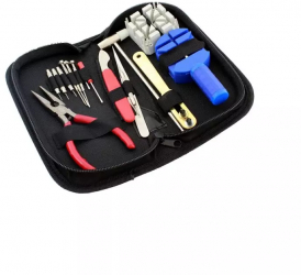 Kit complet reparatii ceasuri 20x10x5cm 16 piese Gonga® Negru 
