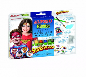 Kit de pictura cu 6 culori supereroi Gonga® Multicolor 