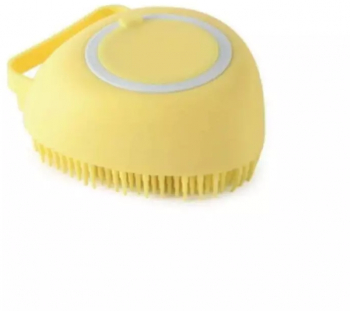 Perie din silicon pentru spalarea animalelor de companie Gonga® Galben 