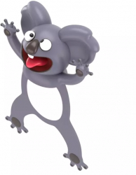 Semn de carte model 3D Gonga® Gri 