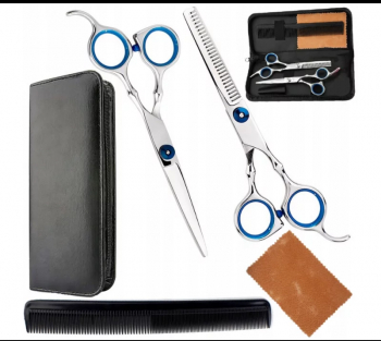 Set pentru frizerie si coafor 6 piese Gonga® Argintiu 