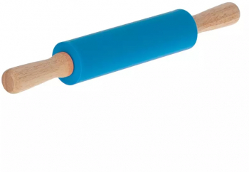 Sucitor din silicon cu manere de lemn 38 cm Gonga® Albastru 