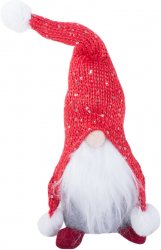 Figurina decorativa pentru Craciun Zola® Spiridus rosu cu mustata 