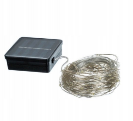 Instalatie de Craciun solara Zola® 200 mini leduri 8 programe lumina calda lungime totala 20 m impermeabila