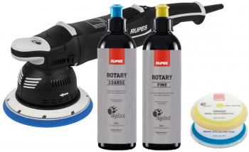 Kit masina Polish RUPES BigFoot MILLE LK900E 900W paste Rupes rotary bureti din lana PP-11402.R2L 
