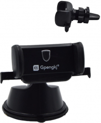 Suport auto pentru telefon B445 cu ventuza si clema rotire 360 
