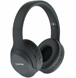 Casti cu microfon Canyon BTHS-3 Bluetooth/3.5mm jack Dark Grey