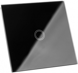Intrerupator cu touch Zola® cu lumina albastra si rosie 8.6x8.6x3.3 cm 