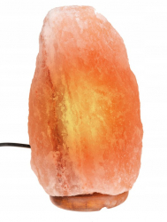 Lampa de sare Zola® Himalaya baza din lemn 3-5 kg
