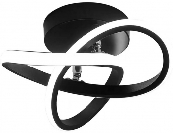 Lustra LED Zola® montare tavan 230 V din metal 24W lumina alb neutru 12x10x26 cm neagra 