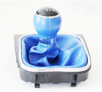 Nuca schimbator cu manson pentru VW GOLF VI 6 VIT albastru