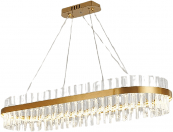 Candelabru living LuminiLux Gold 80 cm Kristal 
