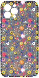 Husa BestCase Compatibila Cu Apple iPhone 11 Pro Max Flower Pattern Antisoc Grafit Silicon 1.5MM GT 955 